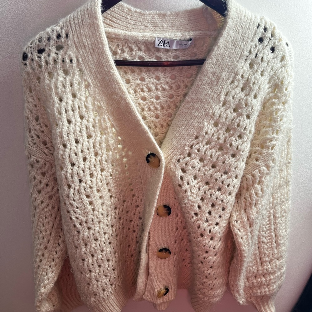Zara Cream Knit Sweater